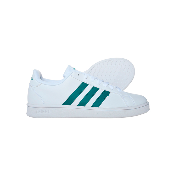Tenis ADIDAS Hombre GRAND COURT BASE Blanco Verde