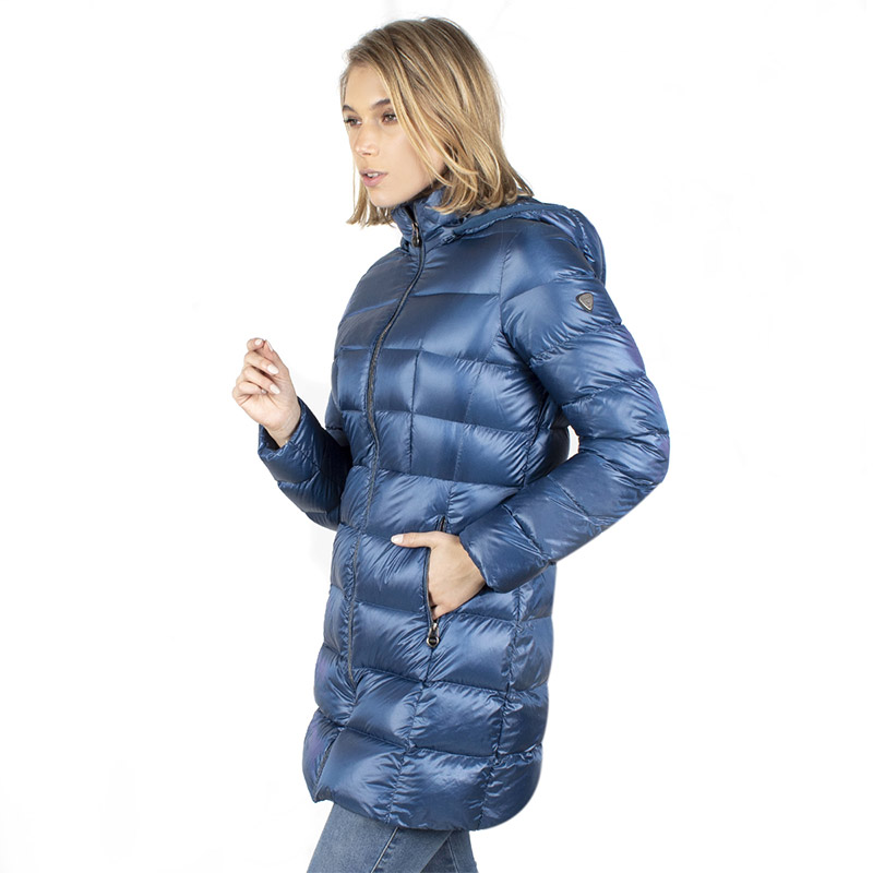 Chamarra Dama Gorro Desmontable DW57-POL7416 Metallic Blue Greenlander