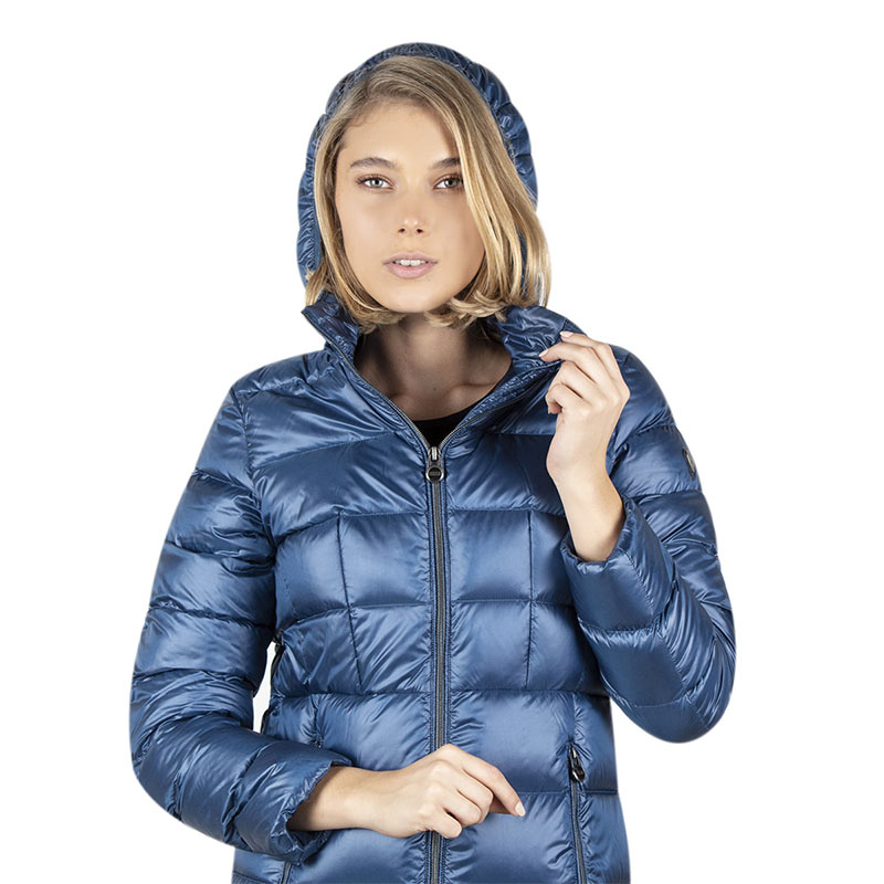 Chamarra Dama Gorro Desmontable DW57-POL7416 Metallic Blue Greenlander