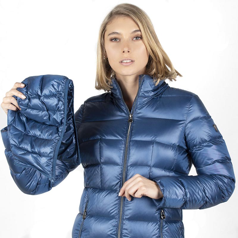 Chamarra Dama Gorro Desmontable DW57-POL7416 Metallic Blue Greenlander