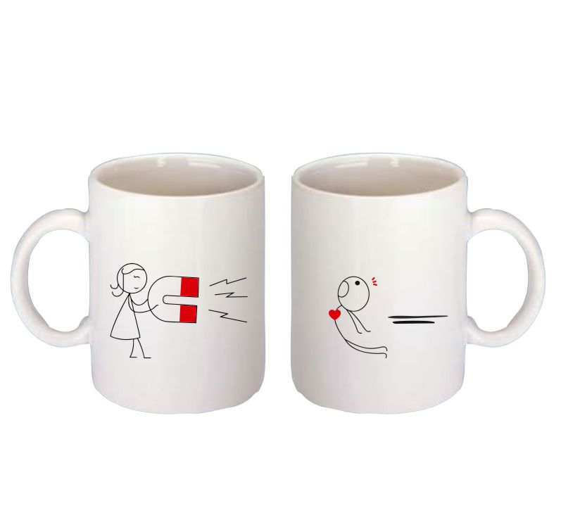 Set 2 Tazas Novios Iman Pareja San Valentin