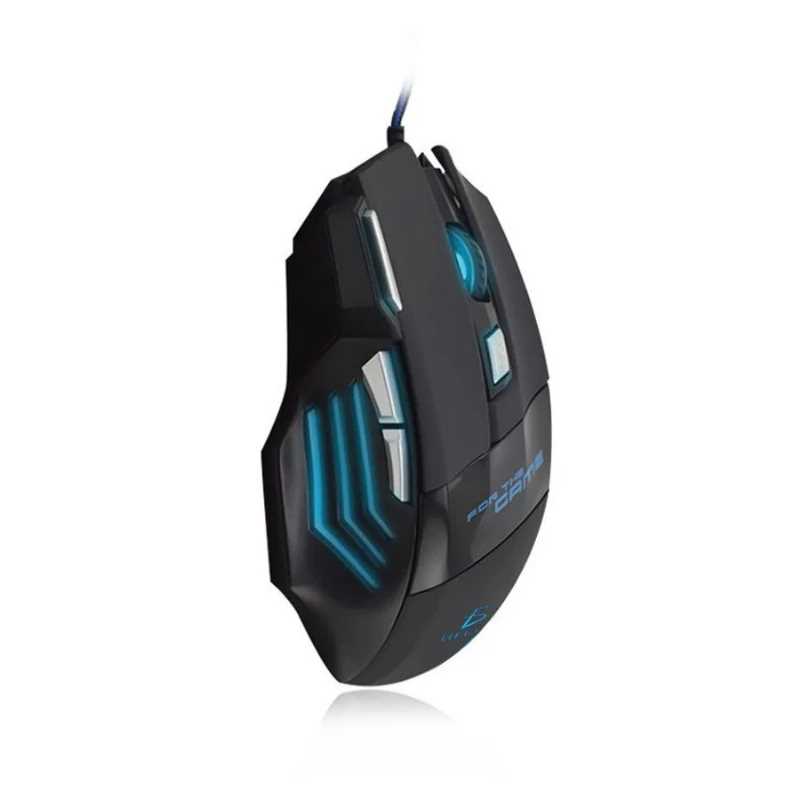 Mouse Gamer óptico alámbrico Gadgets & fun diseño ergonómico  7 botones DPI 1000, 1600, 2400, 3200