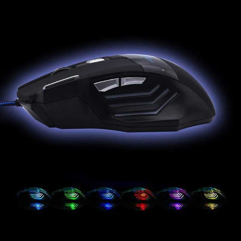 Mouse Gamer óptico alámbrico Gadgets & fun diseño ergonómico  7 botones DPI 1000, 1600, 2400, 3200