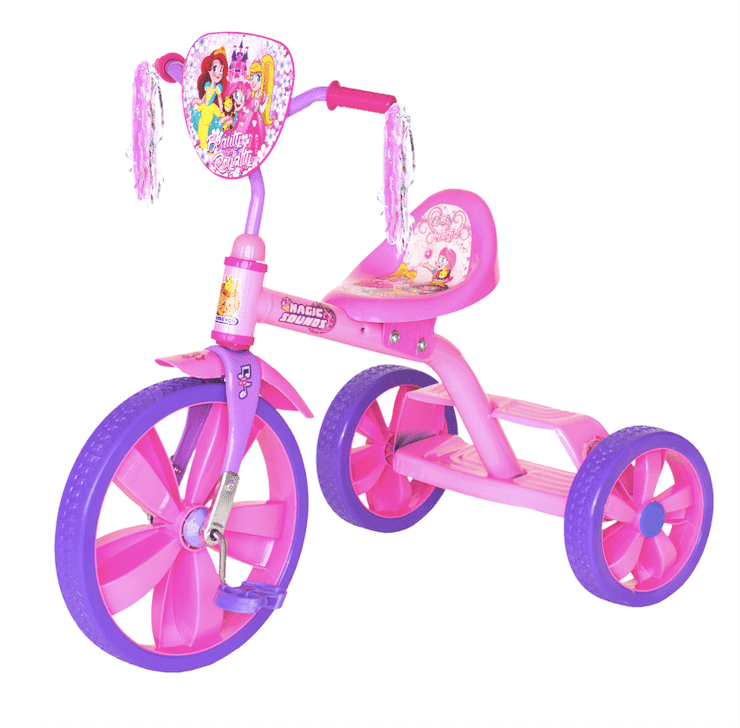 Triciclo Promeyco Hadas Rock Rosa de Niña Grande Primera Bicicleta R-14