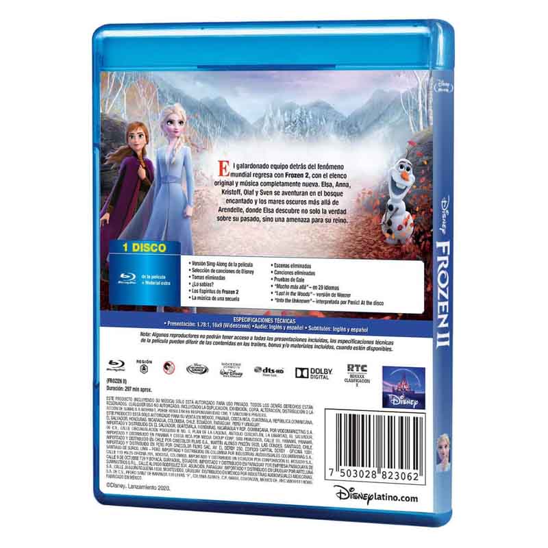 Frozen II Slip Cover Película Bluray
