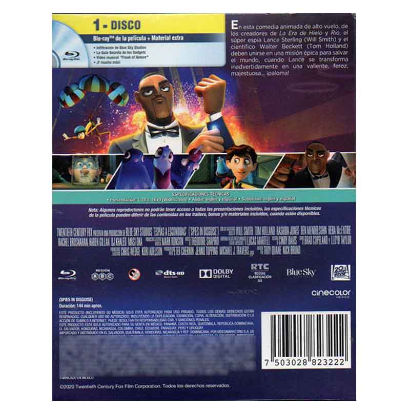 Espías A Escondidas Película Blu-ray