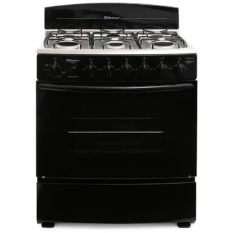 Estufa Koblenz EK 24N Marsella Negro Con 6 Quemadores ORT**