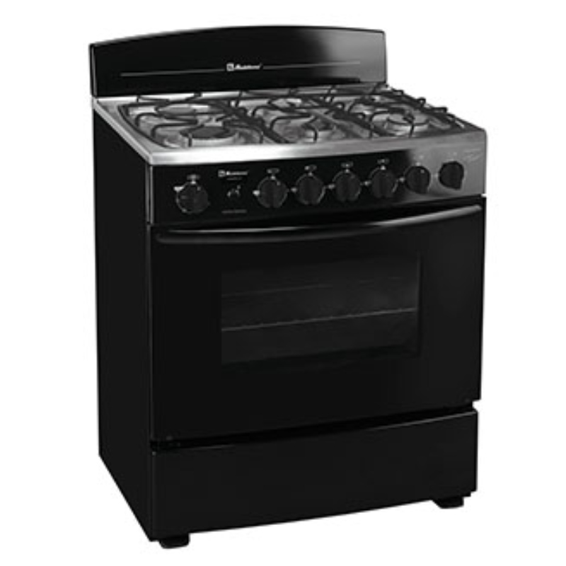 Estufa Koblenz EK 24N Marsella Negro Con 6 Quemadores ORT**