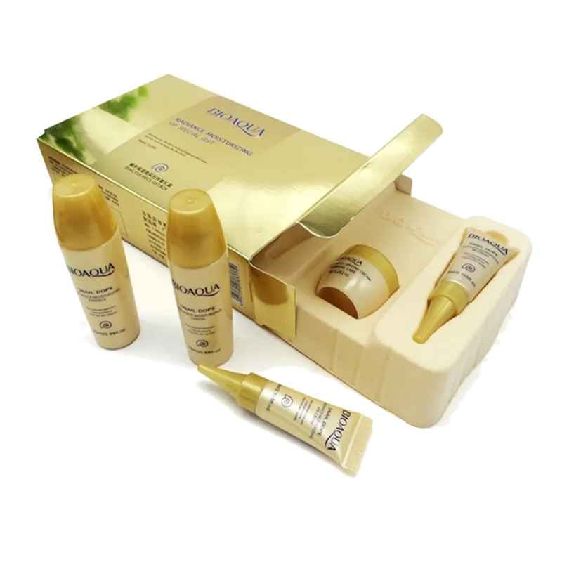 Set Viajero Bioaqua Toner Hidratante Crema Humectante + Limpiador Facial + Cosmetiquera + REGALO