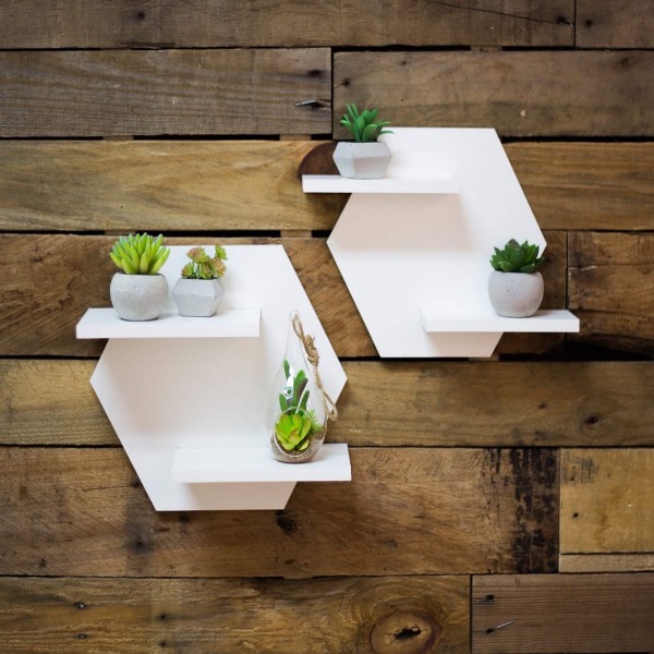 Juego de Repisas Hexagonales