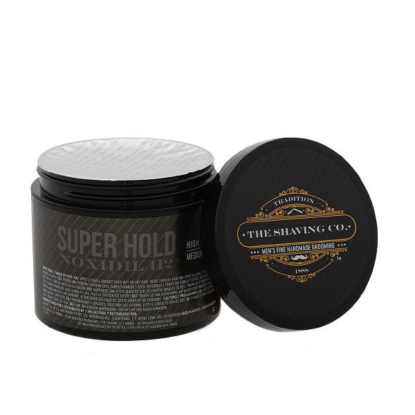 The Shaving Co Cera para peinar Cabello Super Hold Noxidil - H2 Fijacion Alta Brillo Medio