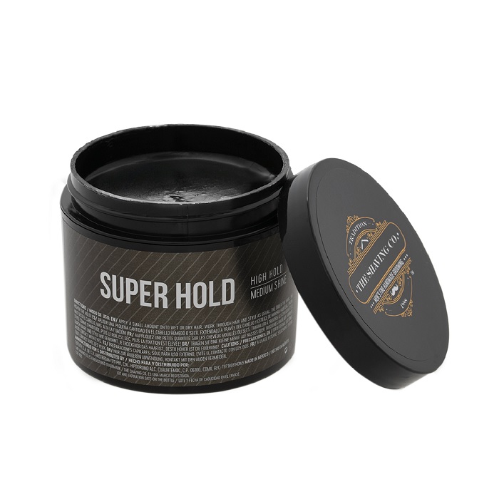 The Shaving Co Cera para peinar Cabello Super Hold Fijacion Alta Brillo Medio