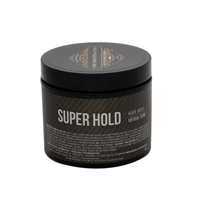 The Shaving Co Cera para peinar Cabello Super Hold Fijacion Alta Brillo Medio