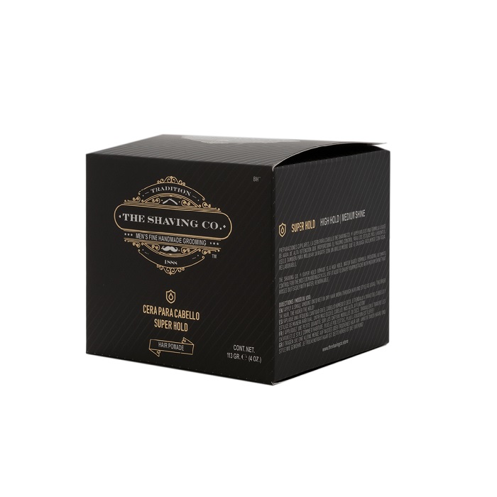 The Shaving Co Cera para peinar Cabello Super Hold Fijacion Alta Brillo Medio