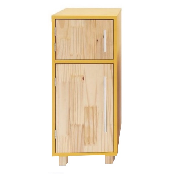 Cocinita Infantil de madera con Refrigerador de juguete mod. Amarilla