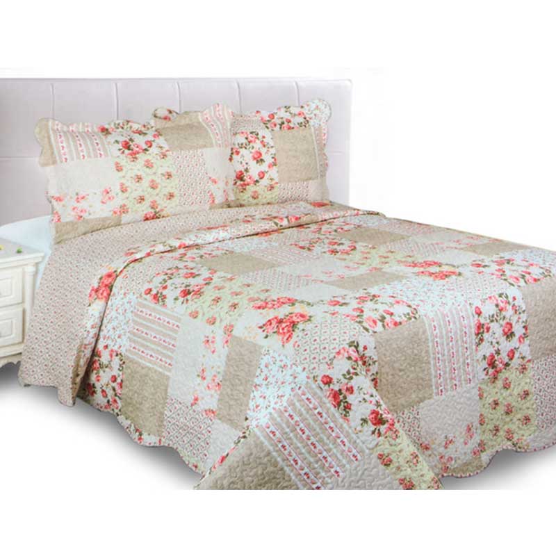 Colcha Floral Matrimonial