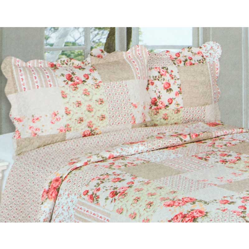 Colcha Floral Matrimonial