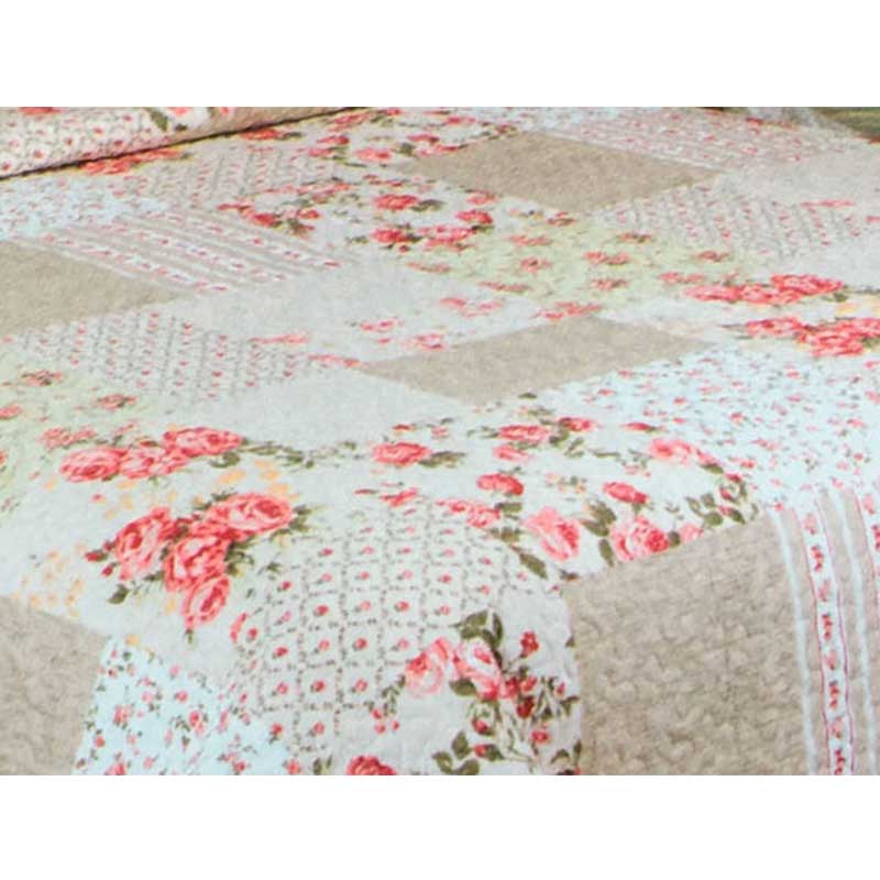 Colcha Floral Matrimonial