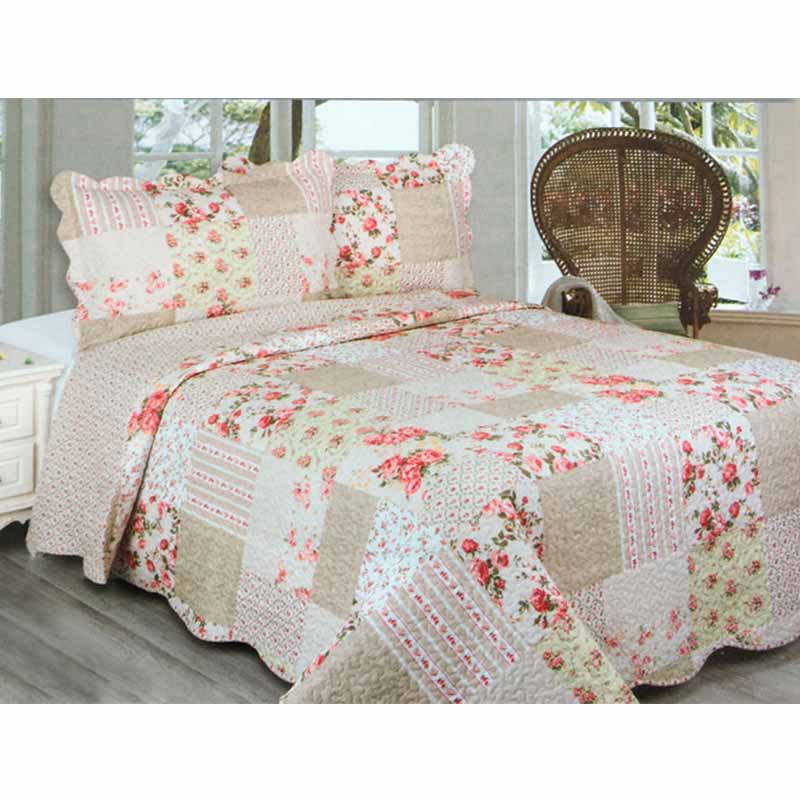 Colcha Floral Matrimonial