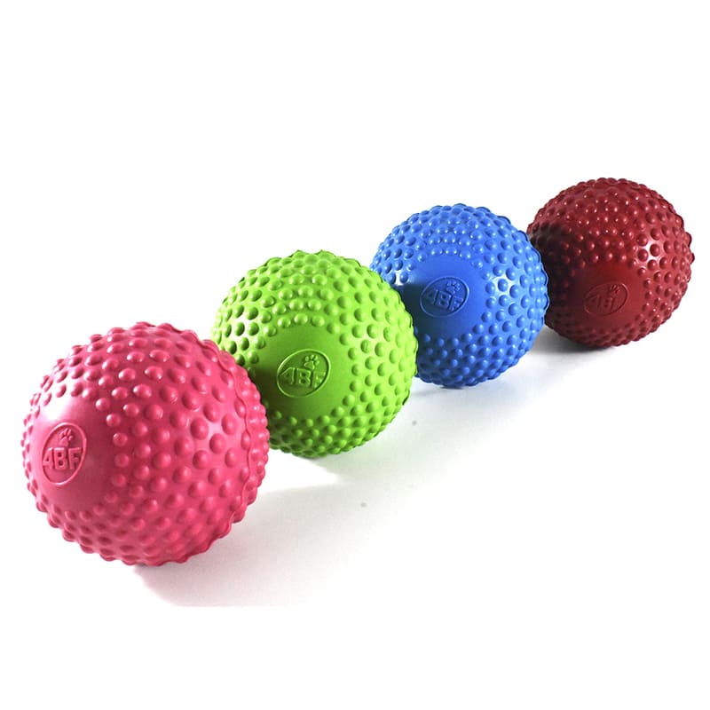 4BF Juguete para Perro Pelota con Bordes estimulantes Bumpy Ball grande