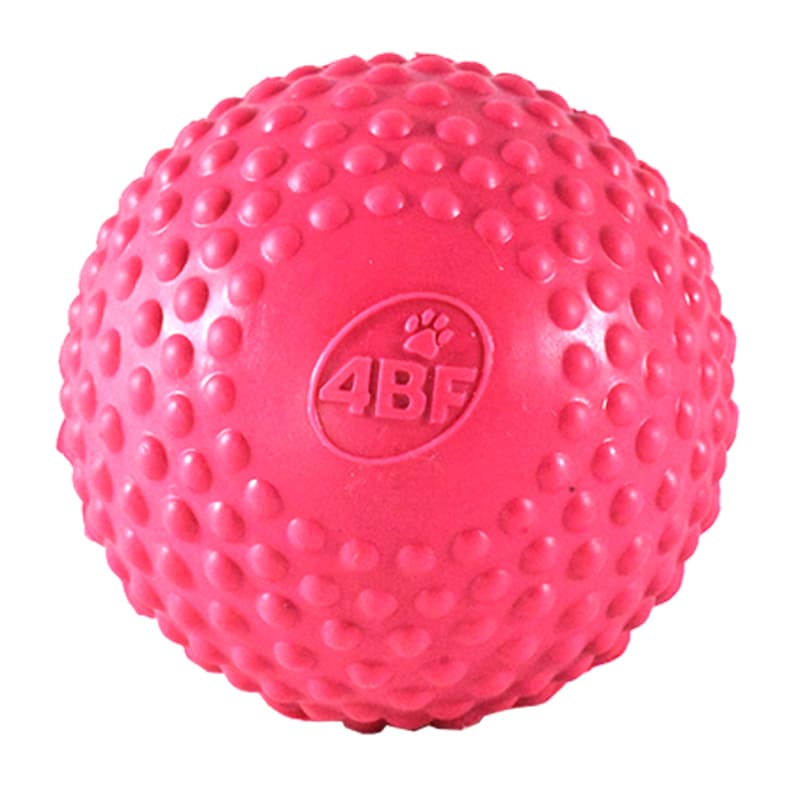 4BF Juguete para Perro Pelota con Bordes estimulantes Bumpy Ball grande