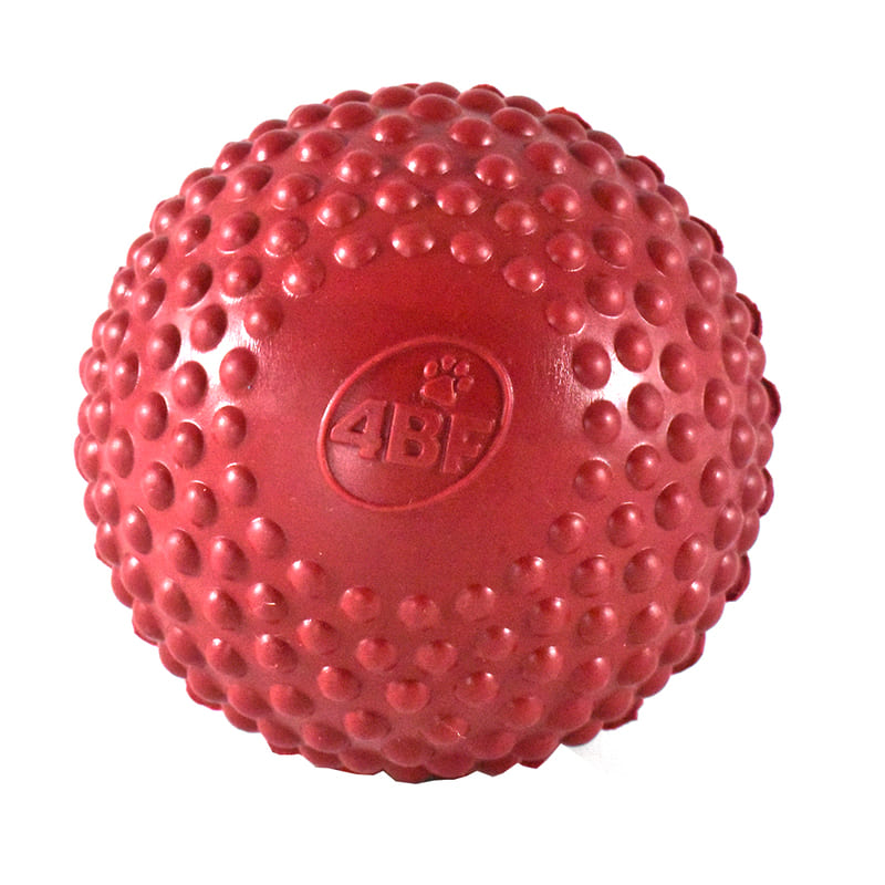 4BF Juguete para Perro Pelota con Bordes estimulantes Bumpy Ball grande