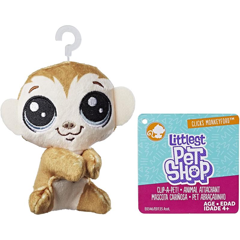 Littlest Pet Shop Mini Peluche Clicks Monkeyford 11 Cm