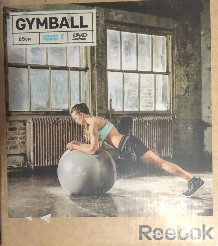 Pelota Yoga Reebok Gymball Con Bomba Y Dvd Training B79399