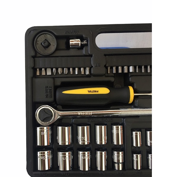 JUEGO DE HERRAMIENTAS KIT MECANICA LLAVES COMBINADAS ALLEN 73 PIEZAS