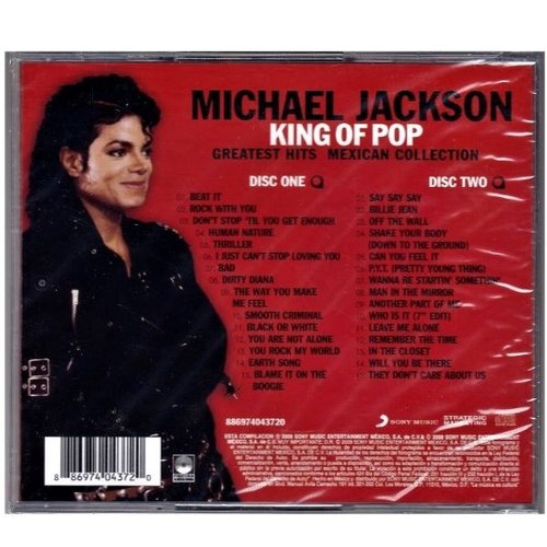 Michael Jackson ~ King of pop: greatest hits Mexican collection (2CD)