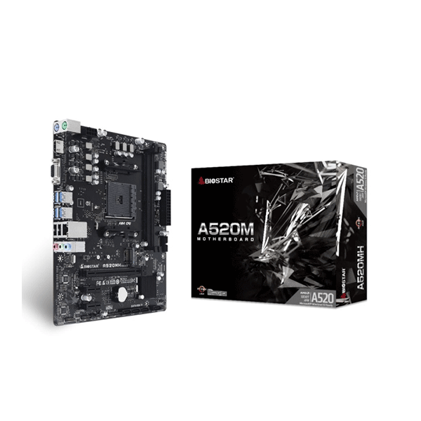 TARJETA MADRE BIOSTAR MICRO ATX A520MH, S-AM4, AMD A520, HDMI, 64GB DDR4-SDRAM PARA AMD