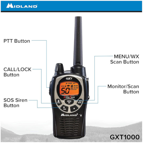Radios 2 Vias Midland Gxt1000vp4 58 Kms