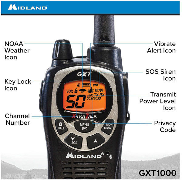 Radios 2 Vias Midland Gxt1000vp4 58 Kms