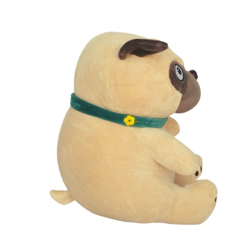 Peluche de Perro Pug, LBP, Perrito, Ultra Suave, 26cm (10in) -Color Café