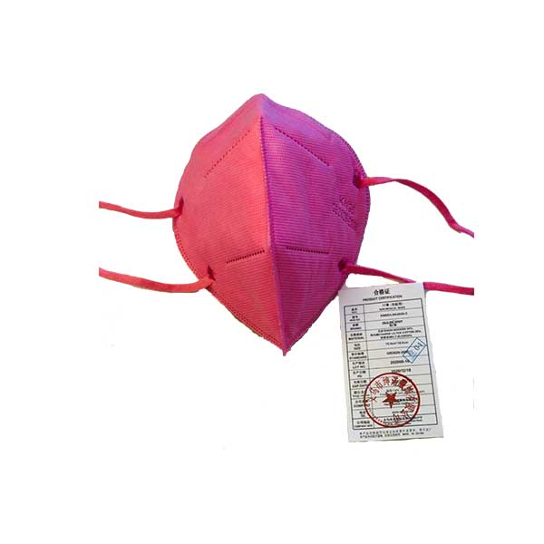 Cubrebocas, mascarilla KN95, 5 capas, 5 Piezas, color rosa