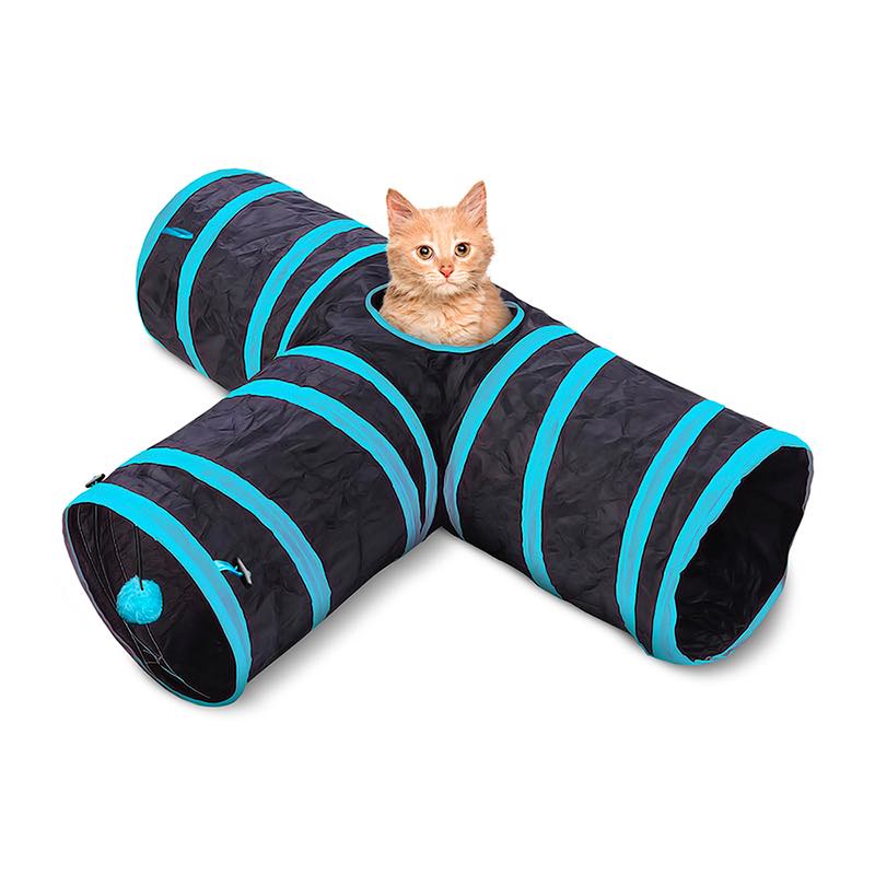 Túnel para Gatos Plegable con Juguete Colgante Redlemon-