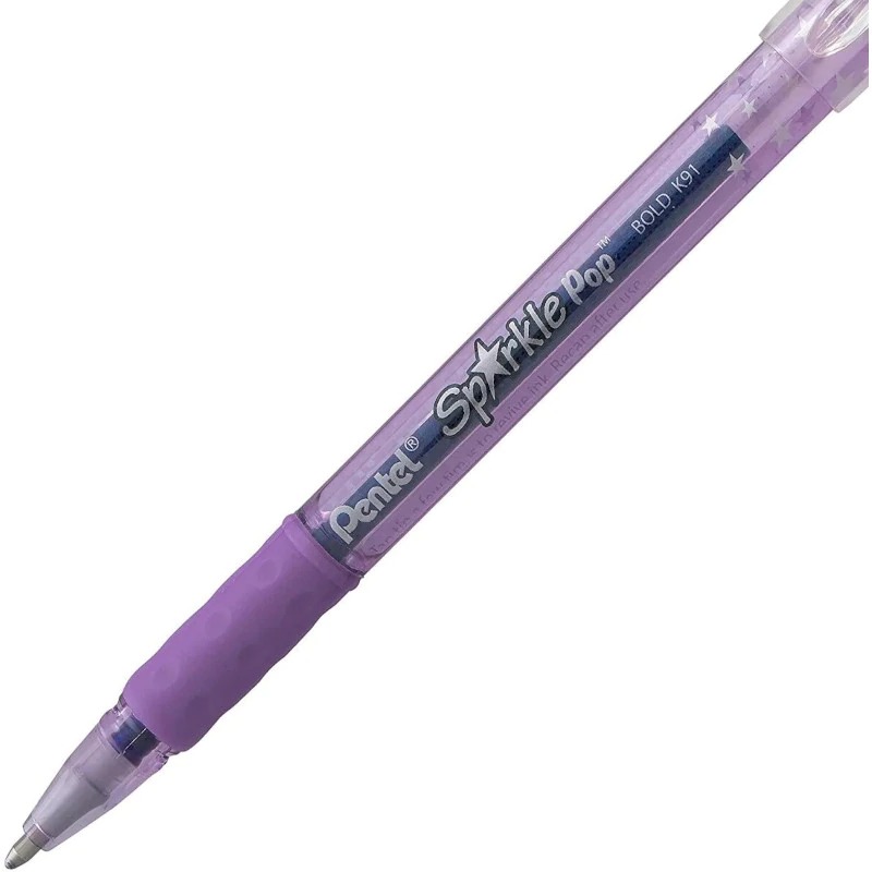 8 Bolígrafos Plumas Lapiceros Tinta Gel Pentel Sparkle Pop