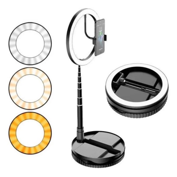 Aro Luz Led Maquillaje Lampara Foto Video Luz Regulable