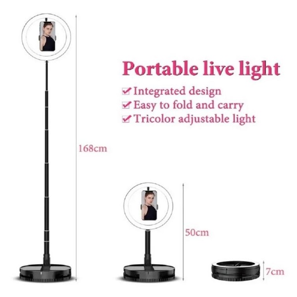 Aro Luz Led Maquillaje Lampara Foto Video Luz Regulable