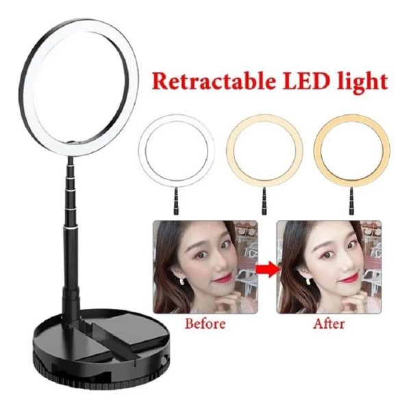 Aro Luz Led Maquillaje Lampara Foto Video Luz Regulable