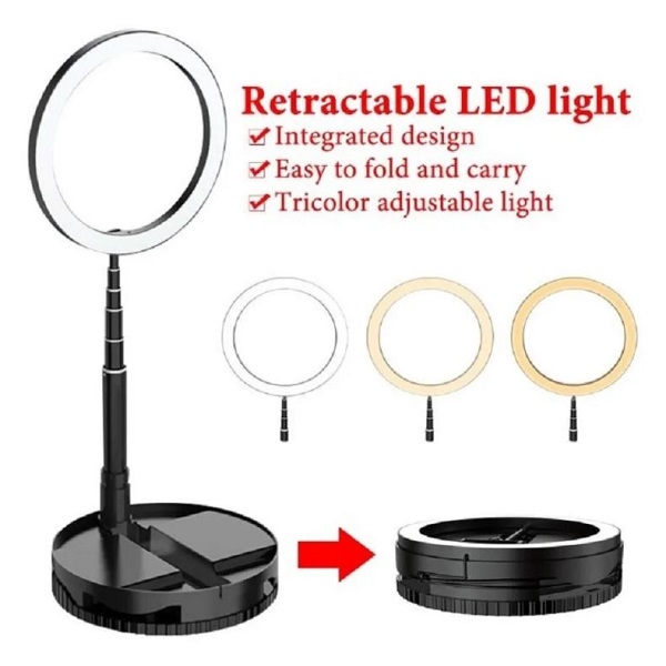 Aro Luz Led Maquillaje Lampara Foto Video Luz Regulable