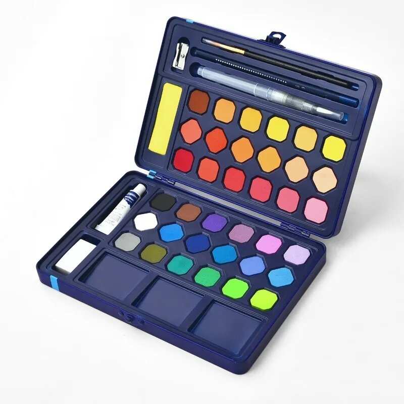 Acuarelas Profesionales Rellenable 36 Colores Estuche Pincel