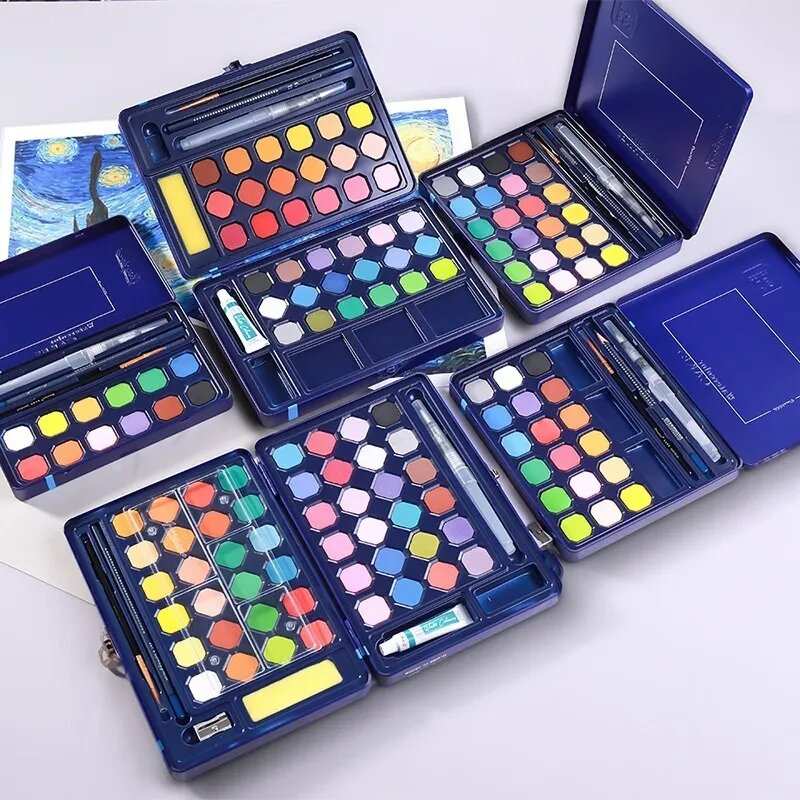 Acuarelas Profesionales Rellenable 36 Colores Estuche Pincel