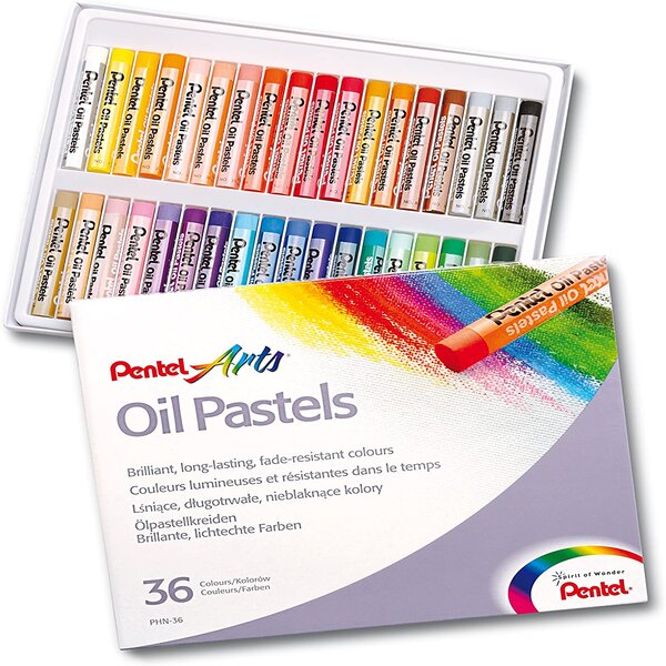 Óleo Gises Pastel Graso Profesional Pentel Arts 36 Colores