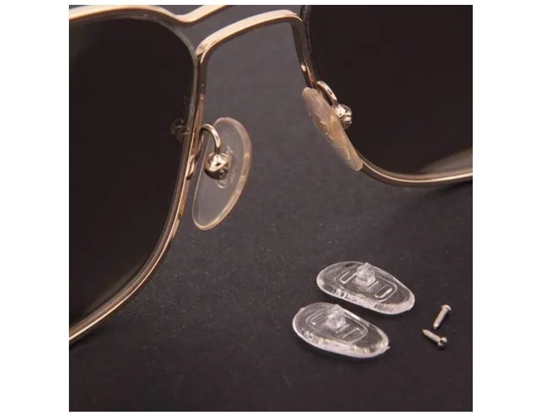 Plaquetas De Tornillo Para Lentes De Silicon 5 Pares y 1 par de tornillos 