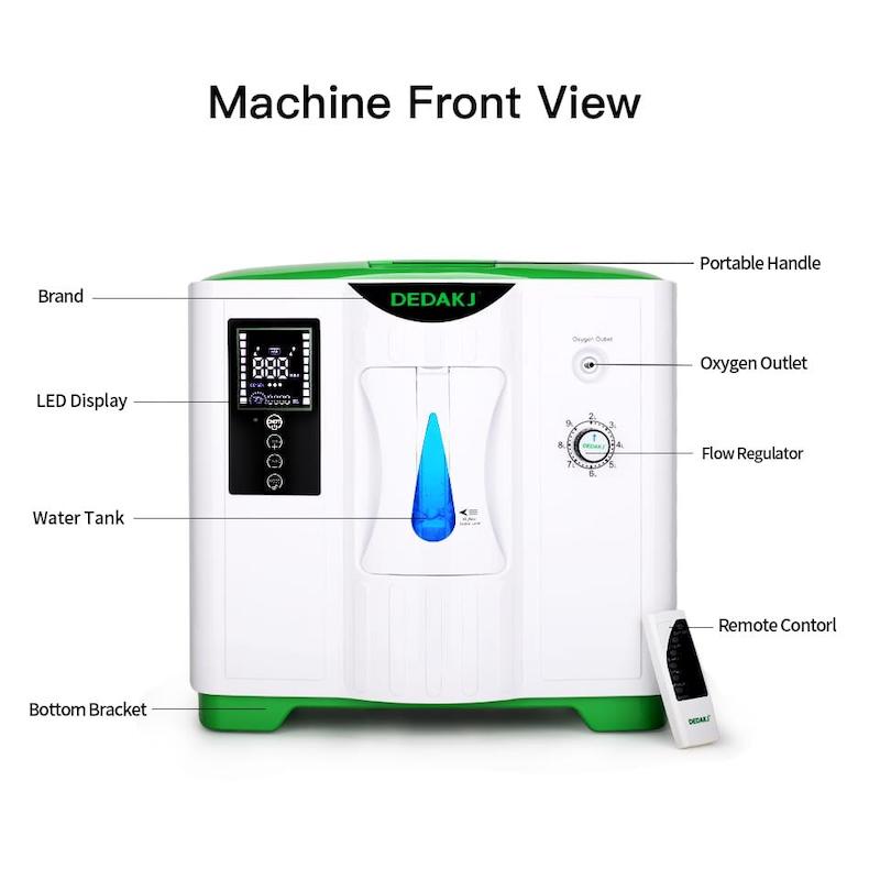 CONCENTRADOR DE OXIGENO DEDAKJ DE 9L