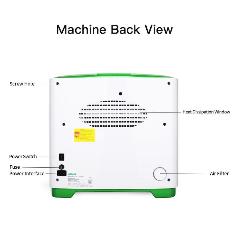 CONCENTRADOR DE OXIGENO DEDAKJ DE 9L