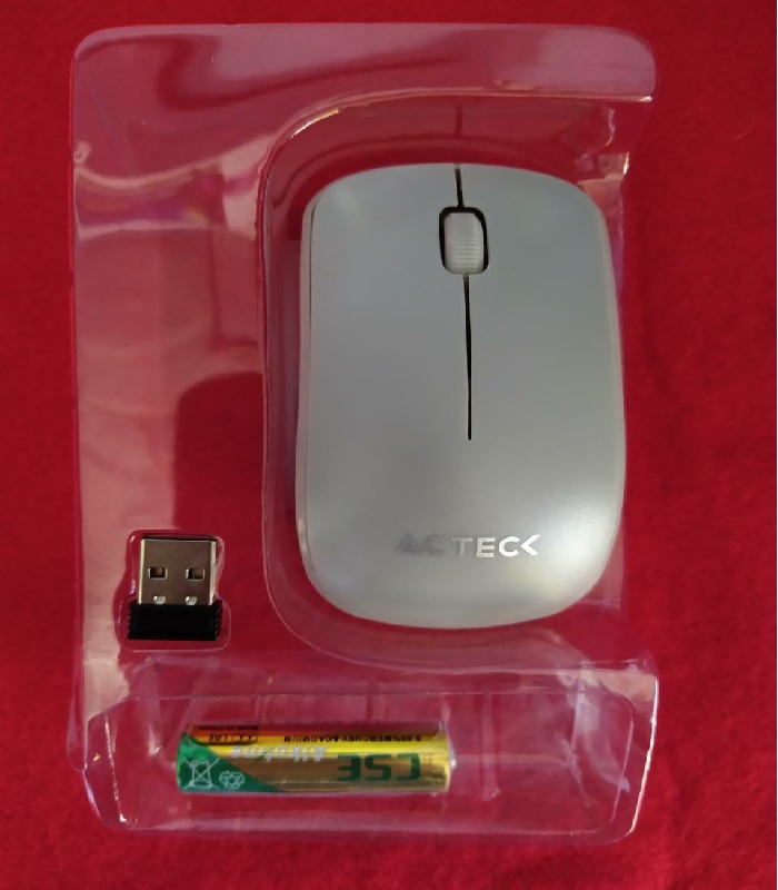 Mouse Optico Inalambrico USB Receptor 2.4g 1000 Dpi Gris Windows Portatil Escuela Casa PC Lap