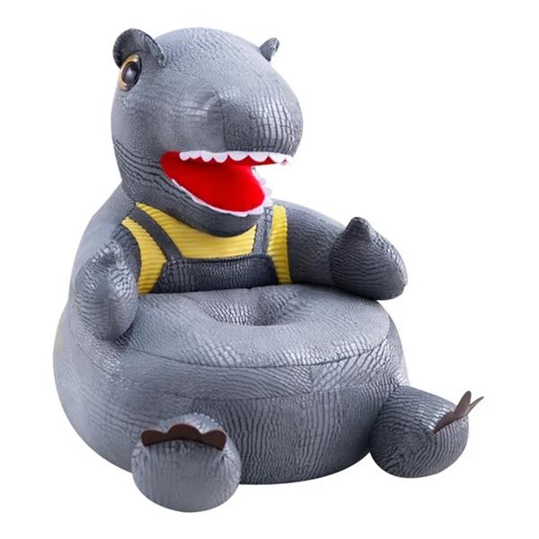 Sillón De Dinosaurio Rex Gris