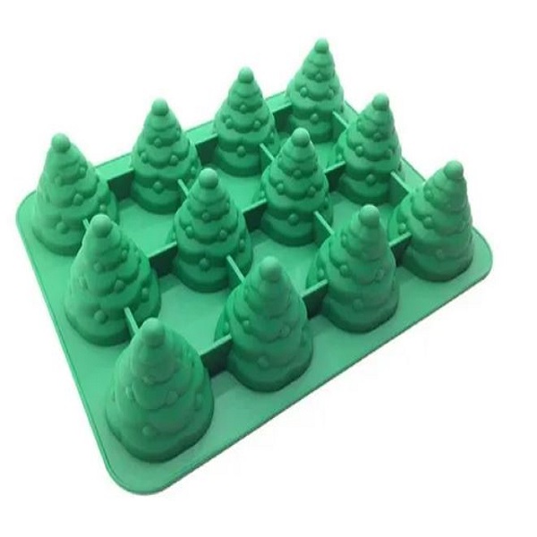 Molde Silicón Pino Mini Gelatina Jabón Gomita Choco